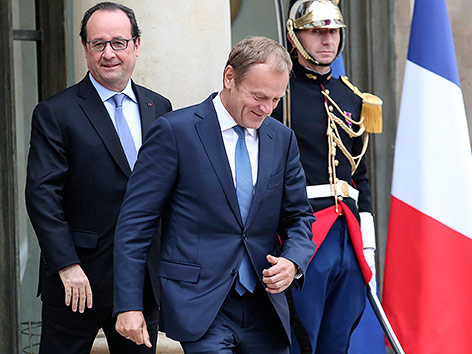 © APA/AP/Kamil Zihnioglu Donald Tusk und Francois Hollande
