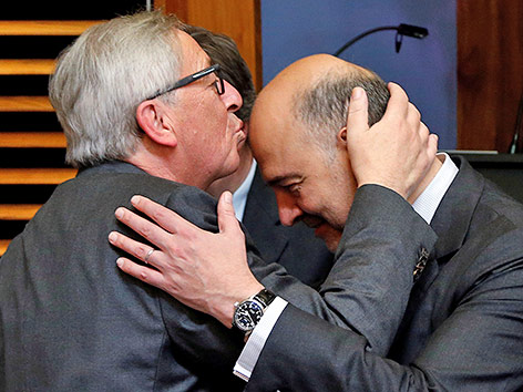 © Reuters//Francois Lenoir Jean-Claude Juncker und Pierre Moscovici