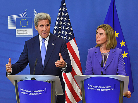 © APA/AFP/John Thys John Kerry und Federica Mogherini