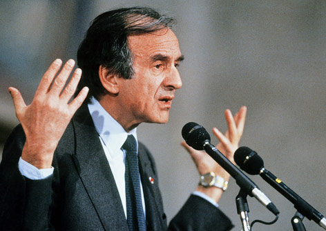 © APA/AFP/Bjoern Sigurdsoen Nobelpreisträger Elie Wiesel im Jahr 1986