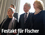 Margit und Heinz Fischer mit Doris Bures