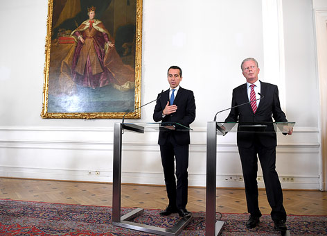 Bundeskanzler Kern und Vizekanzler Mitterlehner