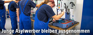 Arbeit in einer Werkstatt