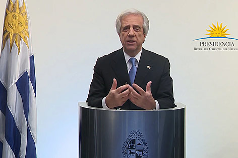 © AFP Uruquays Präsident Tabare Vazquez