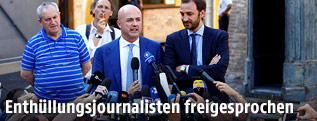 Die beiden Journalisten Gianluigi Nuzzi und Emiliano Fittipaldi