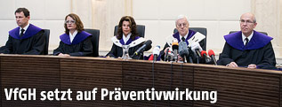 Urteilsverk&uuml;ndung des Verfassungsgerichtshofes