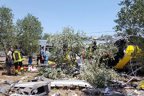 © APA/AFP/Vigili del Fuoco Verunglückte Züge
