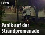 LKW auf der Strandpromenade