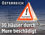 Absperrung durch Feuerwehr