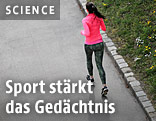 Junge Frau beim Joggen