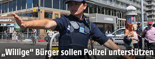 Polizistin in Nizza