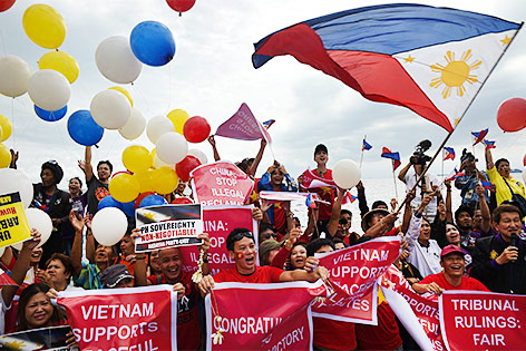 © APA/AFP/Ted Aljibe Demonstranten auf den Philippinen