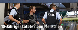 Polizisten am Tatort in M&uuml;nchen
