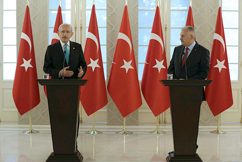 Binali Yildirim und Kemal Kilicdaroglu 