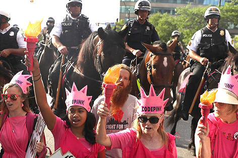 Eindrücke von den Demonstrationen in Cleveland
