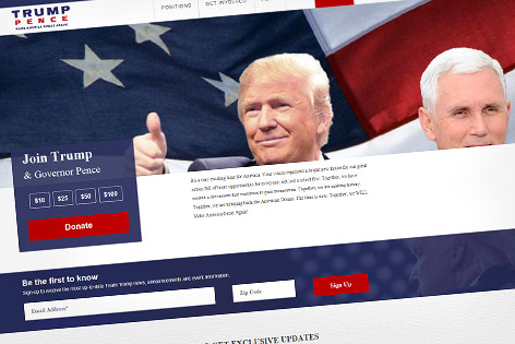 Screenshot donaldjtrump.com