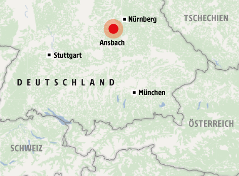 © Grafik: Omniscale/OSM/ORF.at Karte zeigt Ansbach