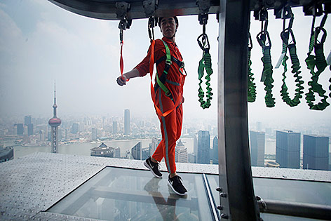 © Reuters/Aly Song Skywalk auf einem Hochhaus in Schanghai
