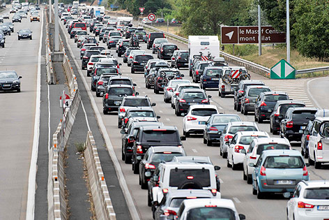 © APA/AFP/Romain Lafabregue Stau auf der A7 in Frankreich