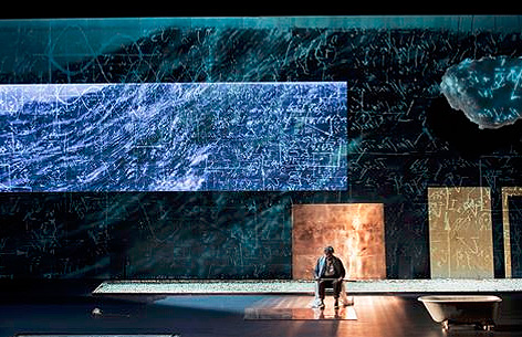 © Salzburger Festspiele / Monika Rittershaus Simonischek auf der leeren Bühne