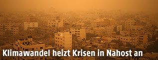 Sandsturm über Gaza City