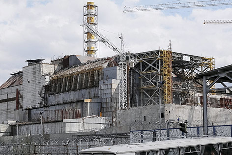 © Reuters/Gleb Garanich Sarkophag um das AKW Tschernobyl