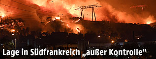 Brand in S&uuml;dfrankreich