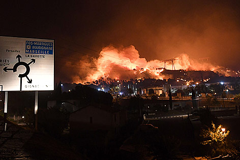 © APA/AFP/Boris Horvat Brand in Südfrankreich