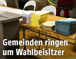 Wahlzettel im Wahllokal