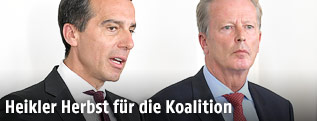Bundeskanzler Kern und Vizekanzler Mitterlehner
