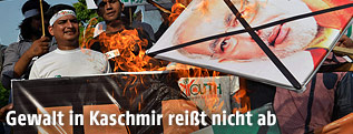 Anti-indische Demonstranten
