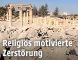 Zerstörte Teile der Stadt Palmyra