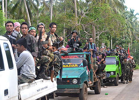 © APA/AFP MNLF-Rebellen in Mindanao