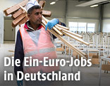 Asylwerber bei einem Ein-Euo-Job in Deutschland