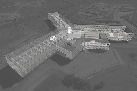 © Amnesty International/Forensic Architecture 3D-Grafik zeigt Gefängnis