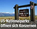 Hinweisschild eines US-Nationalparks