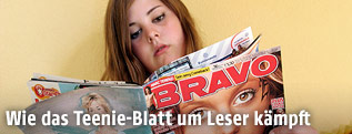 Mädchen liest "Bravo"