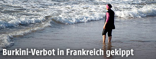 Frau im Burkini