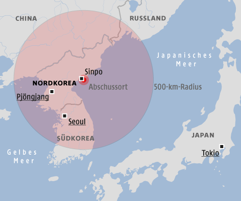 © Grafik: Map Resources/ORF.at; Quelle: BBC Karte von Nordkorea