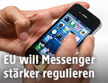 Hände mit Smartphone