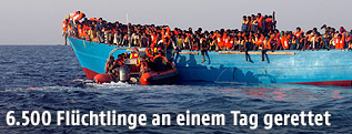 Flüchtlinge vor der lybischen Küste