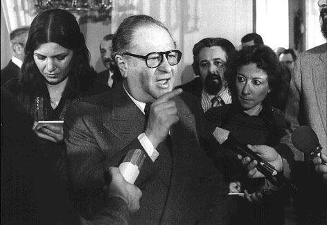 © picturedesk.co/ÖNB-Bildarchiv Bruno Kreisky nach dem Ministerrat 1979
