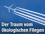 Flugzeug mit Kondensstreifen