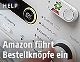 Bestellknopf von Amazon auf einer Waschmaschine