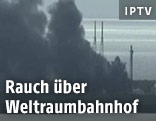 Rauch über Weltraumbahnhof