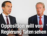 Christian Kern und Reinhold Mitterlehner