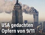 Rauch über dem World Trade Center