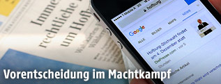 Google News auf einem Mobiltelefon