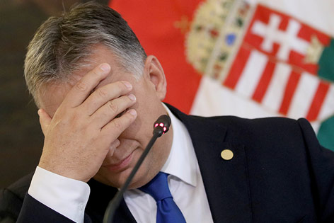 © APA/AP/Ronald Zak Der ungarische Ministerpräsident Viktor Orban