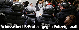 Ausschreitungen bei Protesten in Charlotte (North Carolina)